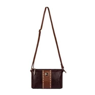 Imagem de Bolsa pequena transversal de couro liso Ágata-Feminino