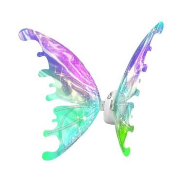 Imagem de Fantasia De Asas De Borboleta Elétricas Para Crianças Com LED, Asas Má