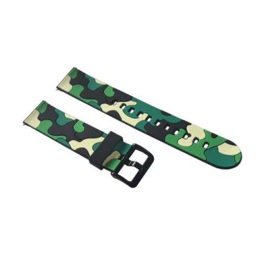 Imagem de Pulseira camuflada 20mm compatível com Zeblaze GTS 2 - Estilo no Pulso