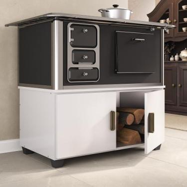 Imagem de Caixa De Lenha Embutida Com Portas N2 Branco - Regale, Branco