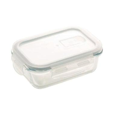 Imagem de Pote Vidro Hermético Marmita Mantimentos Tampa 640ml