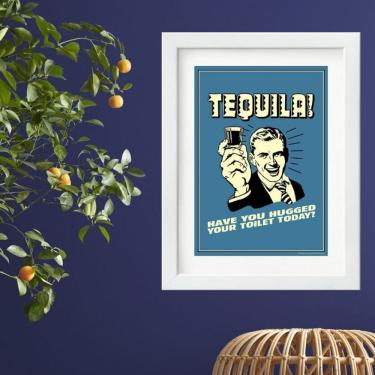 Imagem de Quadro Vintage Tequila- 60x48cm
