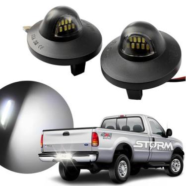 Imagem de Par Luz de Placa Ford F250 1998 A 2012 Lâmpada completa lente Led Ilum