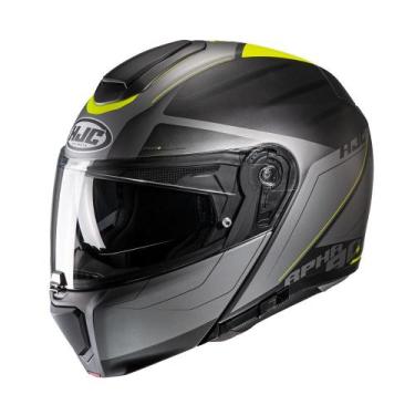 Imagem de Capacete Hjc Rpha 90s Cadan Preto Cinza E Verde 58 F016