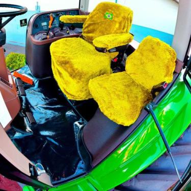 Imagem de Jogo Capa Operador e Passageiro Banco Chinil Compatível Trator John De