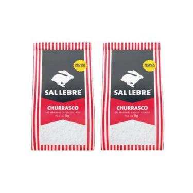 Imagem de Kit 2 Sal Grosso para Churrasco Lebre 1kg Cada