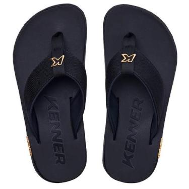 Imagem de Chinelo kenner Kivah Gold Adulto Masculino Preto Original, 42