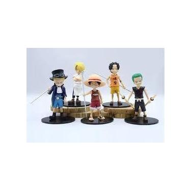 Imagem de Bonecos Kit One Piece - Monkey D Luffy Figure Zoro Sanji Law - Mundo