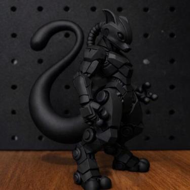Imagem de Boneco Mewtwo Pokémon Action Figure  Colecionável - - Genérica, Preto