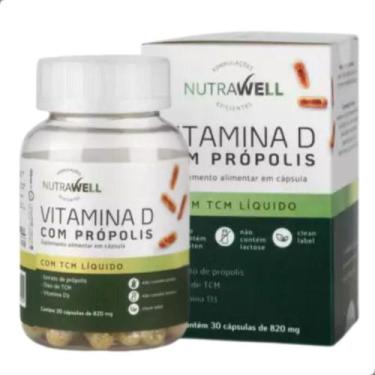 Imagem de Vitamina D Com Propolis e TCM 820mg 30 Capsulas Nutrawell, Natural