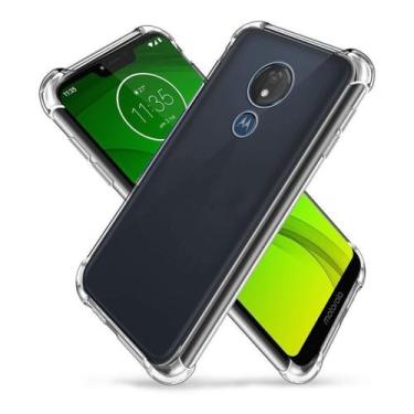 Imagem de Capa Capinha Anti Choque TPU Para Celular Moto G7 Play - URM,  Transpa