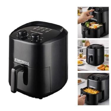 Imagem de Air fryer fritadeira eletrica sem oleo 3,4l turbo preto grelha cesto r