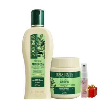 Imagem de kit 1 Shampoo 1 Banho creme Antiqueda Jaborandi 250 ml Bio Extratus + 