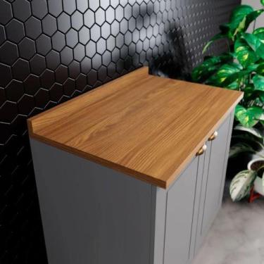 Imagem de Tampo em MDF para Balcão 80 cm Henn, Nature
