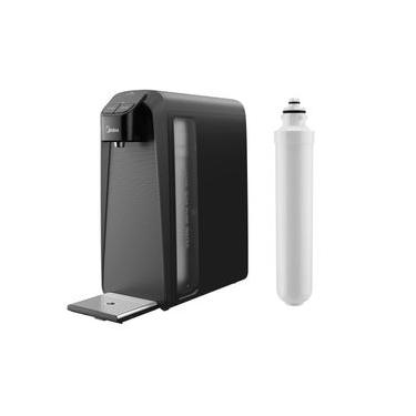 Imagem de Purificador de Água Midea Slim Pure Preto Bivolt + 1 Filtro Refil Reserva Original CINZ...
