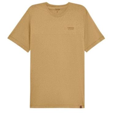 Imagem de Camiseta Masculina Premium Malha Linho Malwee Ref. 110128, Marrom, M