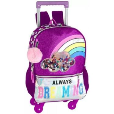 Imagem de Mochila com rodinha clio girls feminna, Roxo