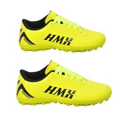 Imagem de Kit dois pares de Chuteiras Premium Society Haymax Original, Amarelo p