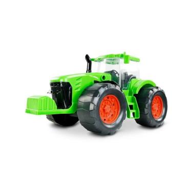 Imagem de Trator Traçado 30 Cm Roma Brinquedos - Ref. 0370, Verde
