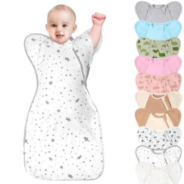 Imagem de Saco de dormir para bebês com manta vestível Knirose Arms Up