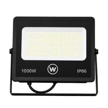 Imagem de Kit Refletor Solar LED 1000W IP66 com Placa Solar e Controle - X7
