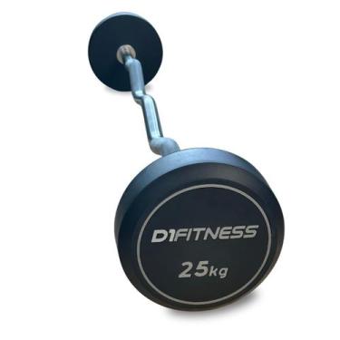 Imagem de Barra Montada W Emborrachada - Elite 25kg - D1Fitness