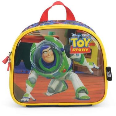 Imagem de Lancheira Térmica Toy Story Mão e Costas com Isolamento Térmico e Alças Ajustáveis Vermelha Luxcel