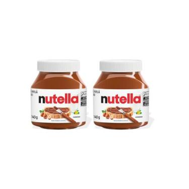Imagem de Kit 2 Nutella Creme de Avelã com chocolate Ferrero 140g - Ferrero / Nu