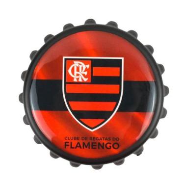 Imagem de Abridor De Garrafas Tampa 8x8cm - Flamengo - Mileno