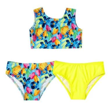 Imagem de Conjunto de Moda Praia Tip Top - Caju - Proteção UV50+ - Menina, 8 ANO