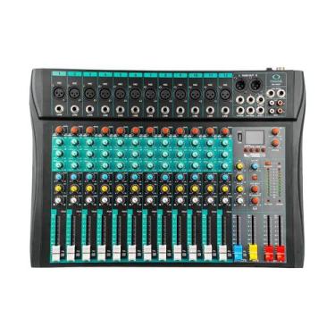 Imagem de Mesa de Som 12 Canais Compacta Efeitos Phantom Power Onistek ON-MX05