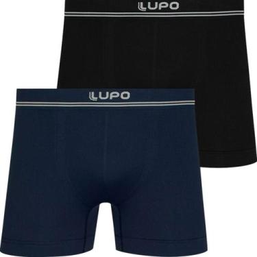 Imagem de Kit 2 Cuecas Boxer Lupo Original Em Poliamida Sem Costura Adulto Box M