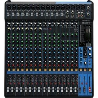Imagem de Mesa de Som Yamaha MG20XU Analógica 20 Canais Bivolt Preta