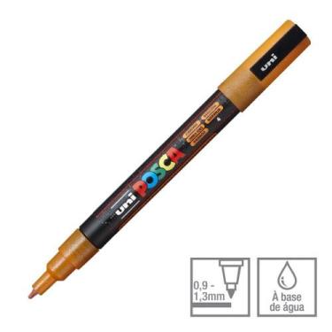Imagem de Caneta Posca Marcador Uni-Ball PC-3ML Laranja Glitter 4 - Uni Ball