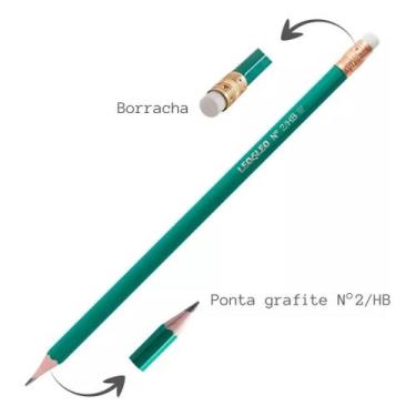 Imagem de Lápis Preto HB Leo&Leo Com Borracha 72 Unidades Escolar