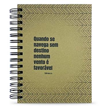 Imagem de Caderno Estoicismo Sêneca "Quando Se Navega Sem Destino" 125 Fls. Tam. A5