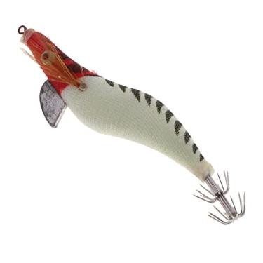 Imagem de LEIPUPA Iscas artificiais de camarão com olhos 3D para pesca em água salgada nº 3.0 - Cor B