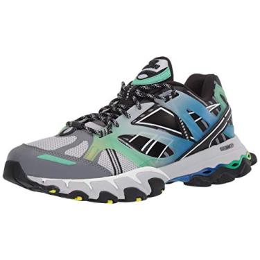 Imagem de Reebok mens Unisex Dmx Trail Shadow, Steel/Black/Bottle Green, 10 M US