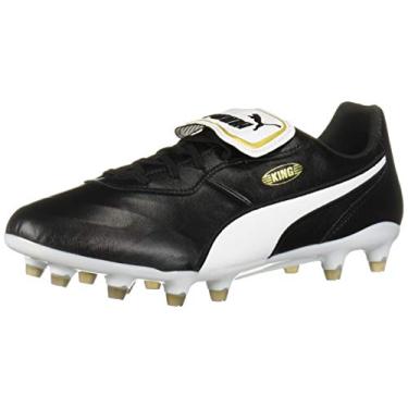 Imagem de PUMA Tênis de futebol masculino King Top Firm Ground, Preto/branco, 38
