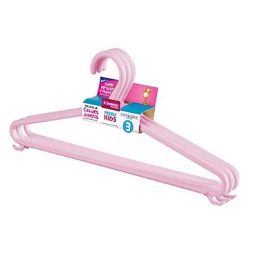 Imagem de Sanremo - Cabide Plástico Infantil para Roupas Leves, Embalagem com 3 Unidades, Linha Easy
