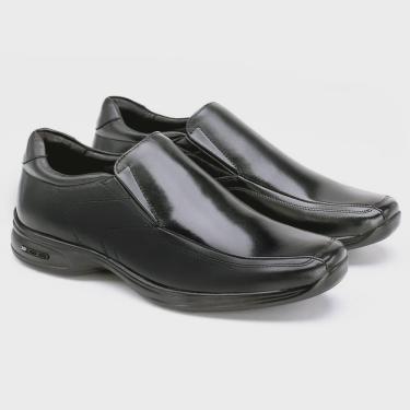 Imagem de Sapato Social Masculino Couro 3D Air Preto Jota Pe 71455