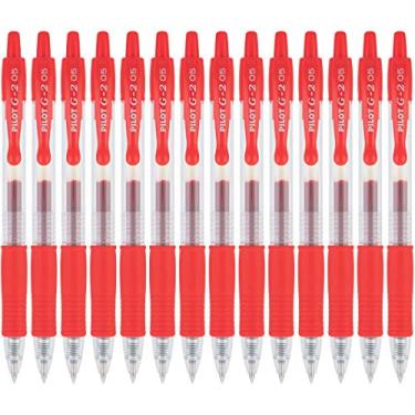 Imagem de Pilot, Canetas de gel G2 Premium, ponta extrafina 0,5 mm, pacote com 14, vermelho