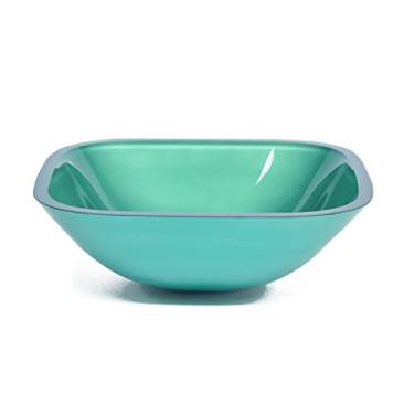 Imagem de CUBA DE VIDRO QUADRADA 35CM VERDE