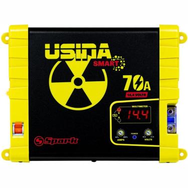 Imagem de Fonte e Carregador Usina 70A Smart 12 Volts com Voltímetro e Amperímetro Bivolt