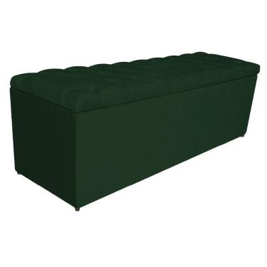 Imagem de Calçadeira Estofada Liverpool 195 cm King Size Suede Verde