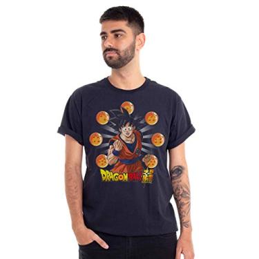 Imagem de Clube Comix Goku Esferas Dragão, Camiseta Masculino, Preto (Black), 52-54