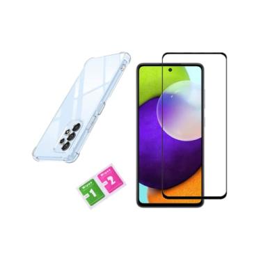 Imagem de Kit Capa Capinha Case Anti Shock Anti queda + Pelicula 9D Compatível Samsung Galaxy A52S 5G / A52s e A52 Tela 6.5