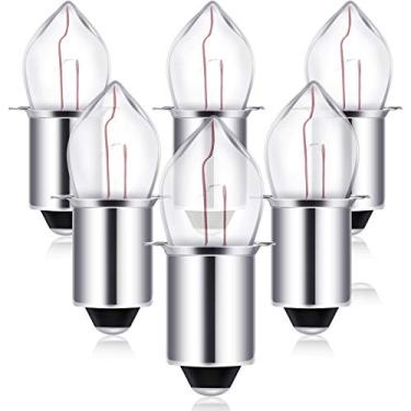 Imagem de 6 lâmpadas de substituição Krypton com base baioneta de 6 volts/4D-4,8-Volt 0,75A