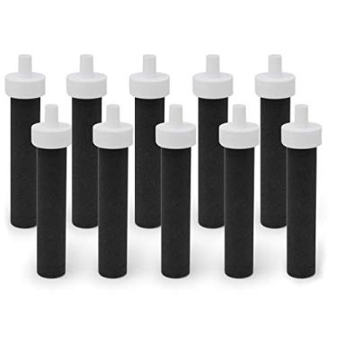 Imagem de Filtros de substituição de filtro Fette para garrafas de água Brita – filtros de água livres de BPA compatíveis com garrafas Brita de lado rígido e garrafas laterais esportivas – Compare com a peça #BB06. (Pacote com 10)