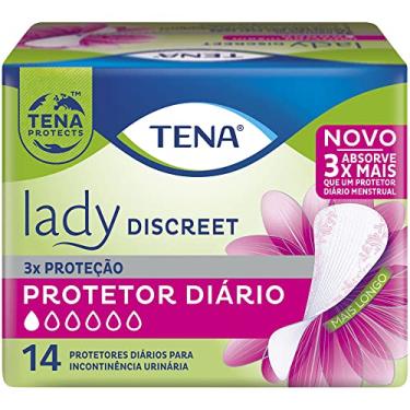 Imagem de Tena Lady Discreet, Protetor Diário Incontinência Leve, Liner, sem abas - 14 unidades
